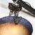 Art Deco Pâte De Verre Blue & Smoked Honey Glass Chandelier W/ Leaf Form Fitting For Sale - Image 9 of 18