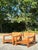 Wood Vintage Boho Teak Lounge Chairs - A Pair For Sale - Image 7 of 11