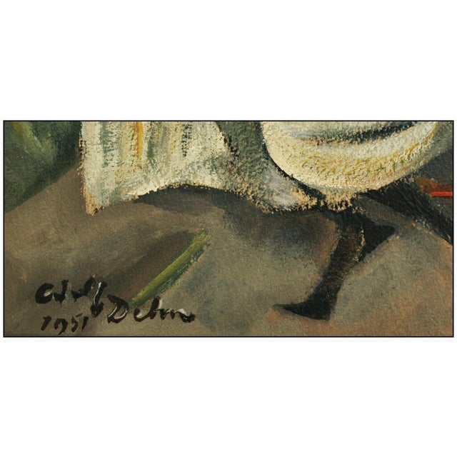 Folk Art 1950s It's A Full Moon, Adolf Arthur Dehn For Sale - Image 3 of 4