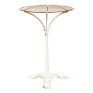 French White Café Table, 1950s For Sale