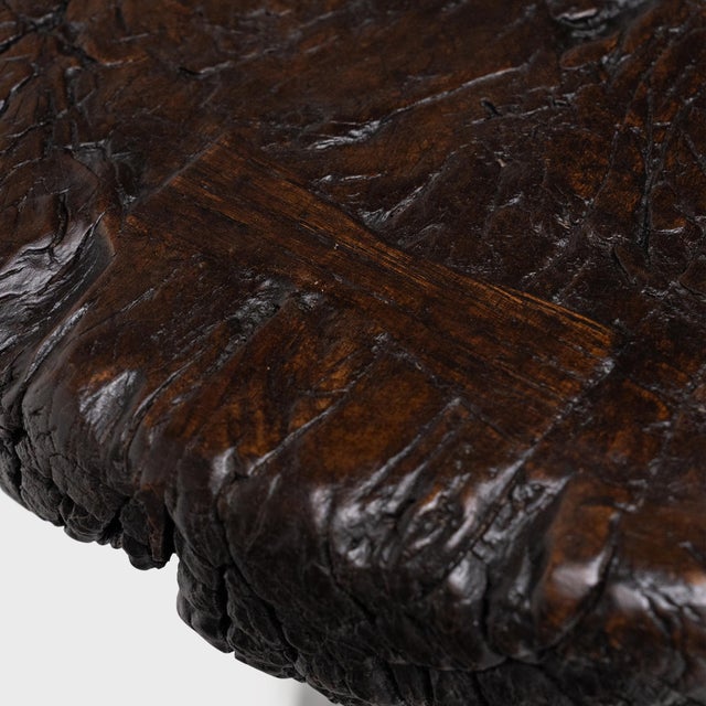 Mid-Century Modern Chinese Mushroom Pedestal Table, C. 1900 For Sale - Image 3 of 5