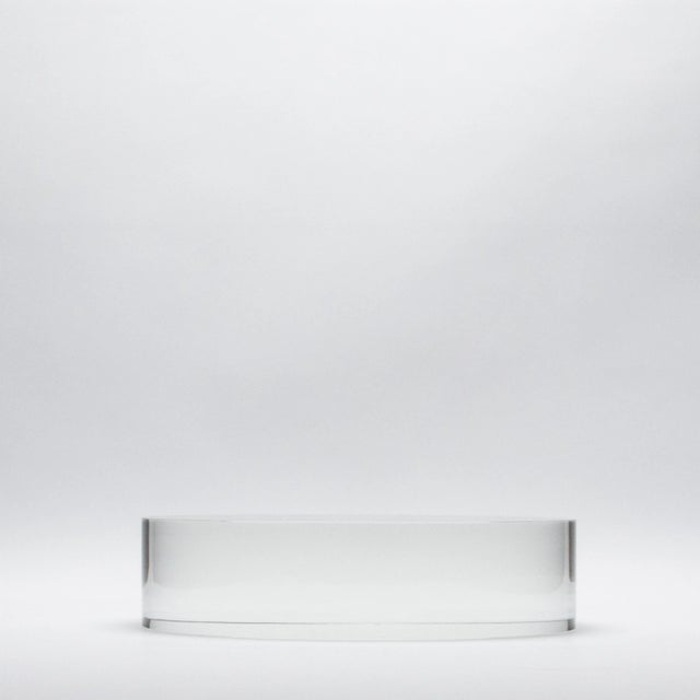 2020s Crystal Base Riser Clear 12” by Ka Glass For Sale - Image 5 of 12