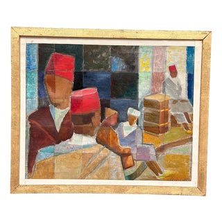 Olle Von Schewen, På gatan i Tetuan, Oil on Canvas For Sale