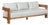 Paradiso Outdoor Solid Teak Wood Sofa Set - Light Gray Fabric For Sale