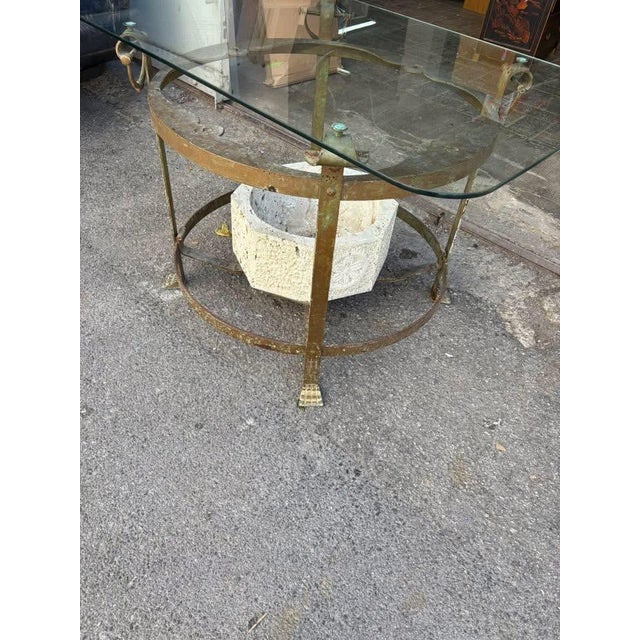 Wrought Iron Table and Chairs, 1950, Set of 5 For Sale - Image 3 of 18