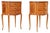 Vintage French MarquetryOval Bedside Tables, 1950s, Set of 2 For Sale - Image 9 of 12