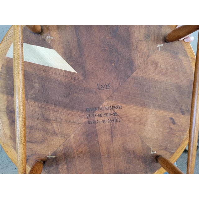 Lane Acclaim Round Coffee Table With Dovetail Detail For Sale - Image 11 of 11