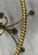 Hollywood Regency Gilt Metal Side Table W/ Glass Top, 1960s Rope & Tassel Design For Sale - Image 13 of 17