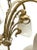 Vintage Art Nouveau Style Fleur De Lis Calla Lillies Shades 5 Arms Chandelier For Sale - Image 10 of 13