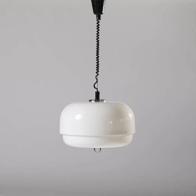 Postmodern Mid-Century Modern Colonial Style Pendant Lamp, 1970s For Sale - Image 3 of 4
