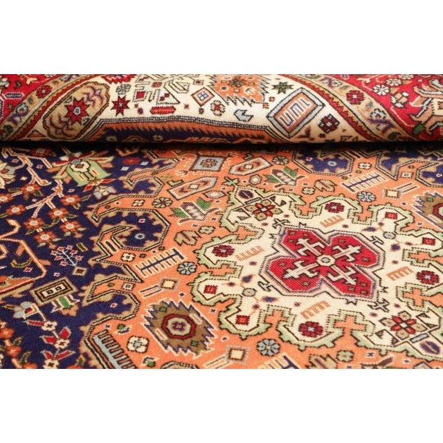 Middle Eastern Hand-Knotted Tabriz Rug For Sale - Image 10 of 11