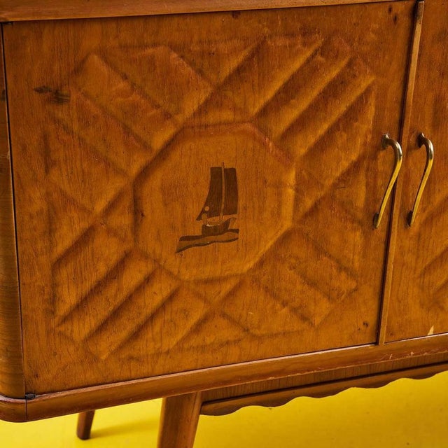 1950s sideboard in light wood height: 88 width: 195 depth: 45 additional information style: vintage production period:...