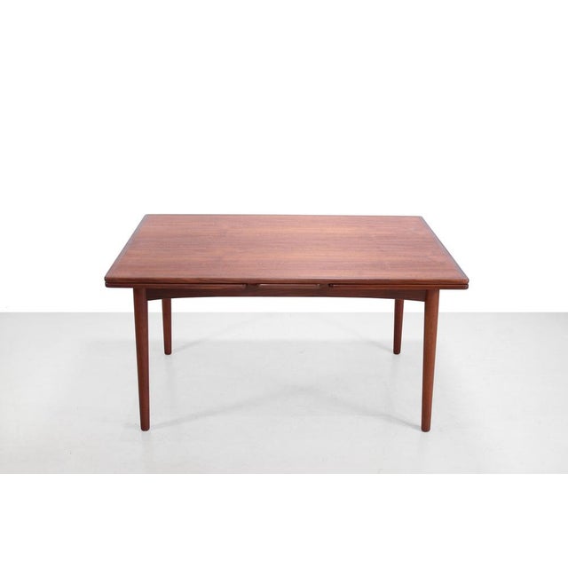 Vintage Extendable Teak Rectangular Dining Table, 1960s For Sale - Image 6 of 6