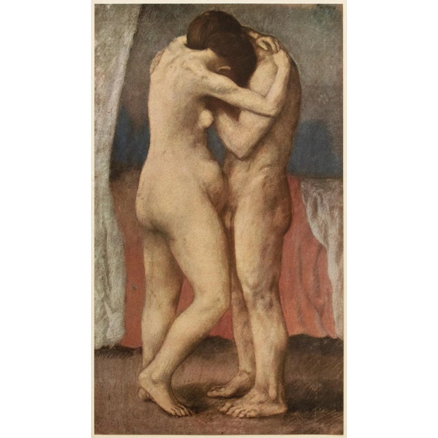1948 After Pablo Picasso "The Embrace", First Edition Period Parisian Offset Lithograph For Sale - Image 10 of 10