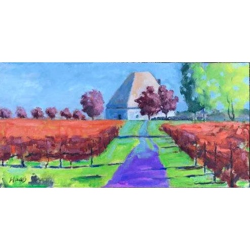 Coastal Vineyards Landscape Oil Painting Fall Colors For Sale In Reno/Lake Tahoe - Image 6 of 10