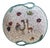 Italian Animal Motif Handled Pottery Bowl from ARS Artigiana Deruta, 1950s For Sale