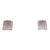 Murano Pink/Rose 5 Rose/Pink Glass Tube Wall Sconces - a Pair For Sale