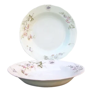 1880s John Edwards English Staffordshire Bowls, Pair