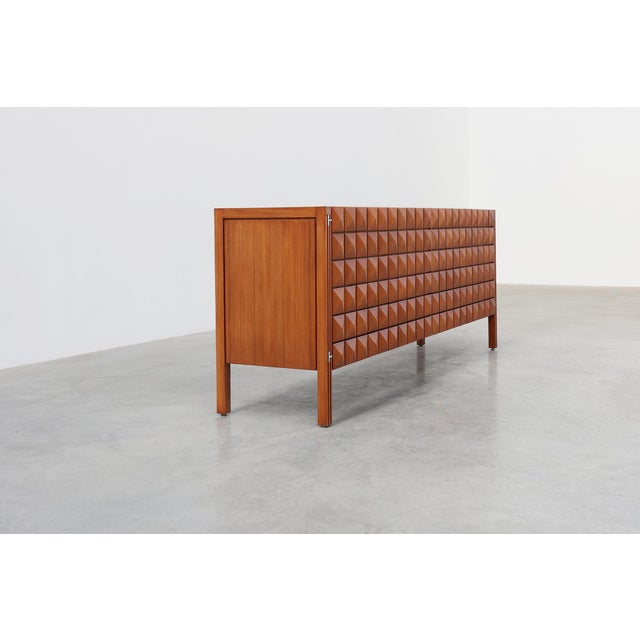 Brown Vintage Saphir Teak Sideboard by Christophe Gevers for De Coene Freres, Belgium, 1962 For Sale - Image 8 of 18