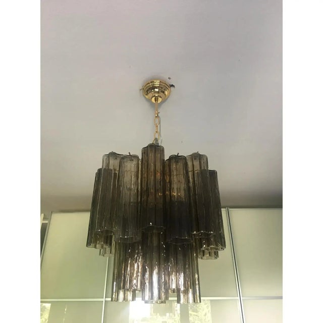Mid-Century Modern Murano Style Glass Chandelier by Simoeng for Simoeng For Sale - Image 3 of 13