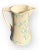 Stunning late 19th century French majolica St Amand et Hamage Nord Art Nouveau pitcher, in the nouveau taste, with...