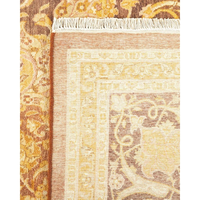 2010s Mogul Collection Hand-Knotted Area Rug - Yellow 8' 1" x 11' 1" For Sale - Image 5 of 9
