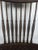 Brown American Armchair with Spindles and Cane Seat For Sale - Image 8 of 12