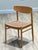 Beige Model 501 Dining Chairs in Oak and Papercord from A.M. Møbler, 1960s, Set of 8 For Sale - Image 8 of 13