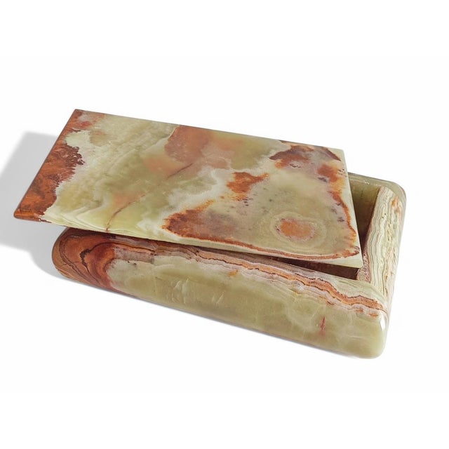 Art Deco Italian Onyx Box, Italy, 1940s For Sale - Image 4 of 18