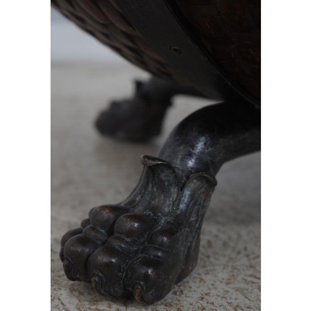 Coconut & Bronze Mounted Coffee Table For Sale - Image 11 of 14