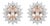 18k Gold Diamond 0.59ct Semi Stone Stud Earrings, New For Sale