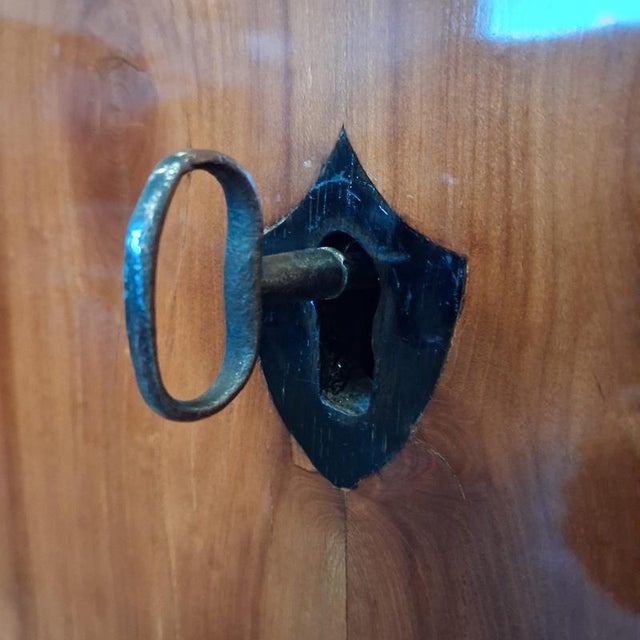 Biedermeier Chest of Drawers in Cherrywood, 1820s For Sale - Image 12 of 18