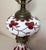 Antique 1800's Cut to Clear Cranberry Glass Stourbridge Bronze Oil Table Lamp For Sale - Image 13 of 14