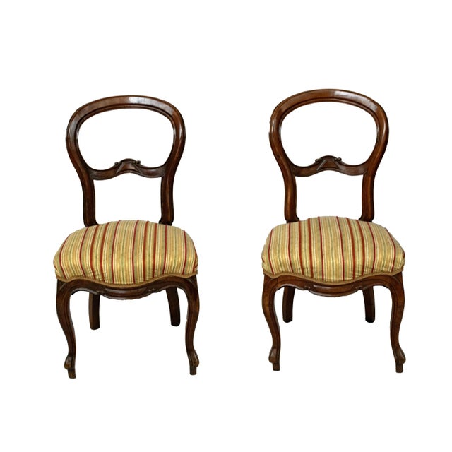 Brown Set of Luigi Filippo Chairs For Sale - Image 8 of 8