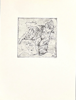 1947 Paul Klee Engraving 8 Two Nudes 1907 Reproduction