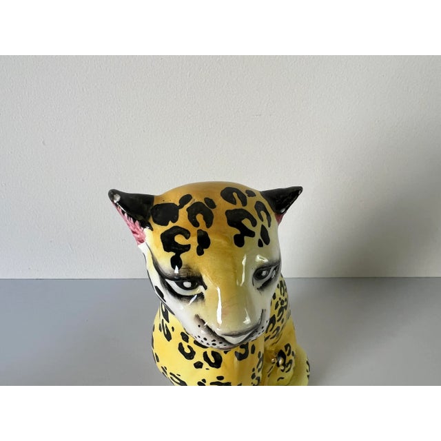 Vintage Ceramic Cheetah Figurines - a Pair For Sale - Image 10 of 13