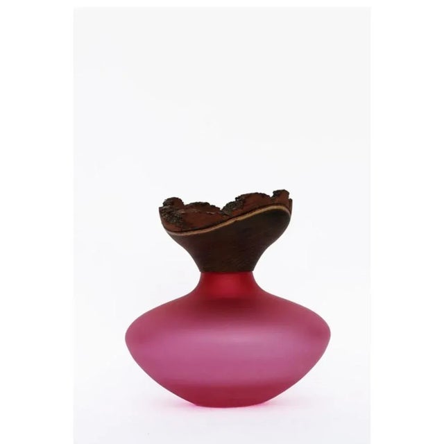 Bloom Stacking Satin Pink Vessel by Pia Wüstenberg Unique Piece. Handmade In Europe. Dimensions: Ø 26 x H 26 cm....