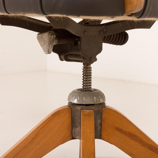 Mid-Century Italian Reclining Desk Chair, 1950s For Sale - Image 11 of 17