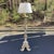 Mid 20th Century Italian Carved Wood Floor Lamp With Distressed Gilt & Cream Finish For Sale In Atlanta - Image 6 of 8