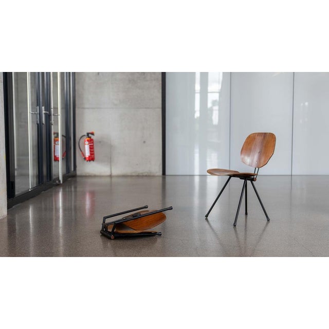 Set of S88 Folding Chairs by Osvaldo Borsani for Tecno, Italy For Sale - Image 13 of 18