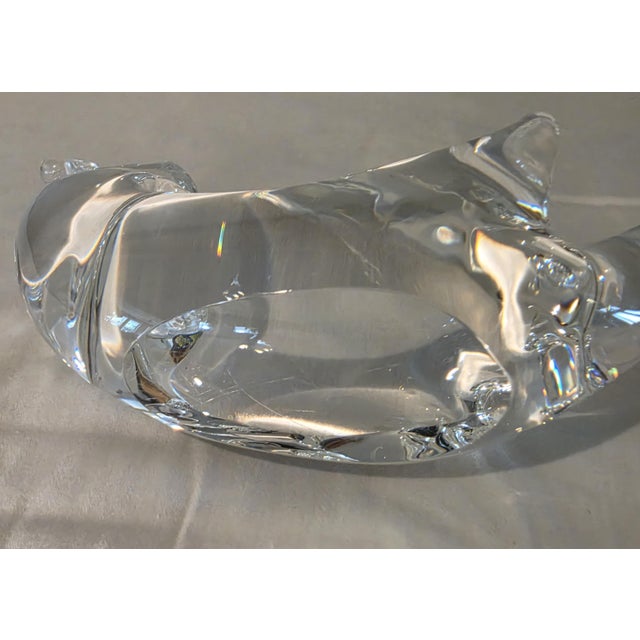 1980s Steuben Crystal Sea Otter Sculpture by James Houston For Sale - Image 12 of 17