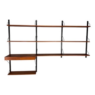 Mid-Century Modern Modular Teak Wall Unit by Poul Cadovius for Cado, 1960 For Sale