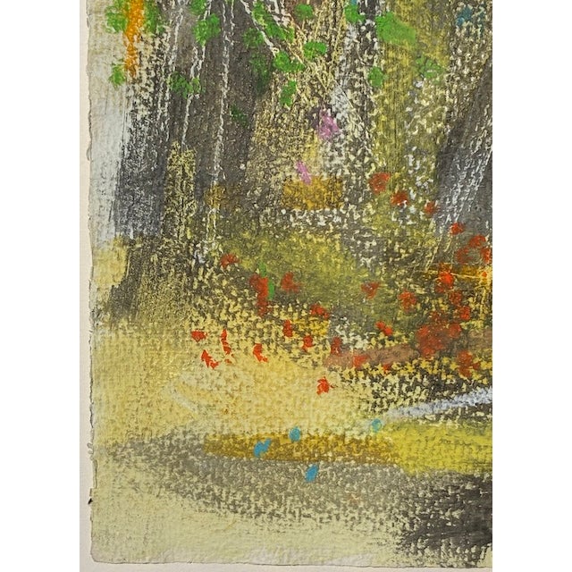 Nik Krevitsky (1914–1991) Tucson Modernist "Stitchery" Textile Pioneer Rare Abstract Expressionist Painting c.1966 For Sale In Reno/Lake Tahoe - Image 6 of 9