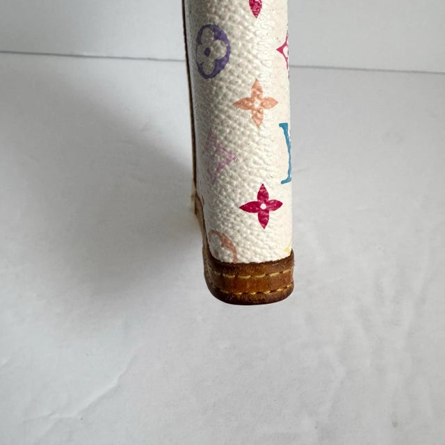 Louis Vuitton Takashi Murakami Multicolor Agenda Pm Blanc White Mini Planner Y2k Original Vintage For Sale - Image 6 of 11