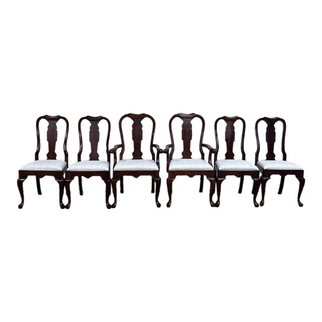Vintage Pennsylvania House Queen Anne Dining Chairs - Full Set of 6 For Sale