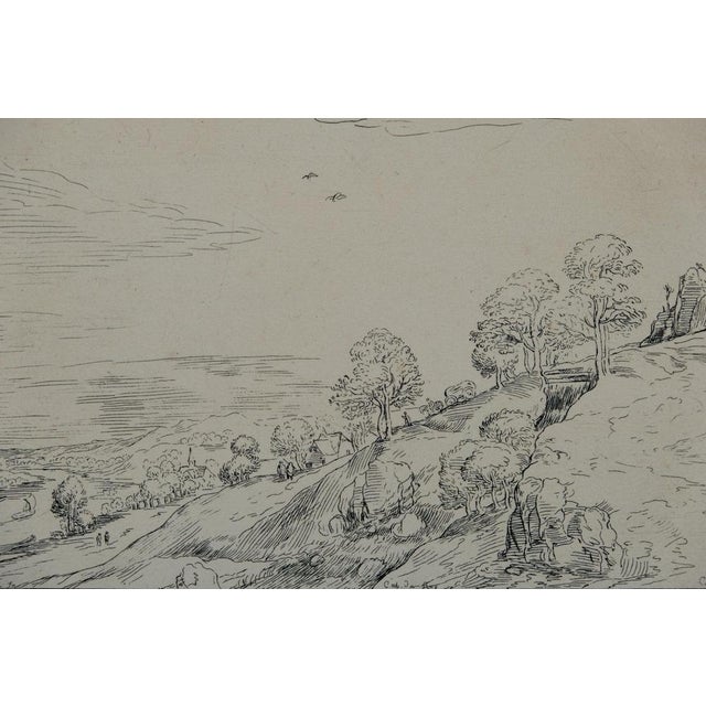 Modern Pieter Brueghel, Paysage en bord de rivière, Etching For Sale - Image 3 of 9