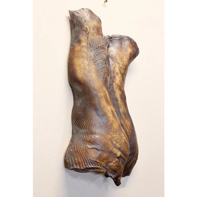 Female Torso Wall Hanging Sculpture, 1960s, Ceramic For Sale - Image 9 of 12