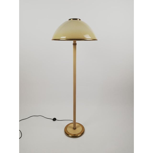 Italian Floor Lamp in Brass and Artistic Murano Glass attributed to F. Fabbian, 1970s For Sale - Image 11 of 18