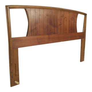 Mid-Century Walnut Headboard For Sale