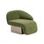 Contemporary Set of 2 Right Arm and Left Arm Accent Chairs , Lounge Chairs in Green For Sale - Image 3 of 9